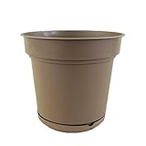 樹脂製植木鉢 ハイドポット ブラウン 33cm 貯水機能受皿付 2個入り