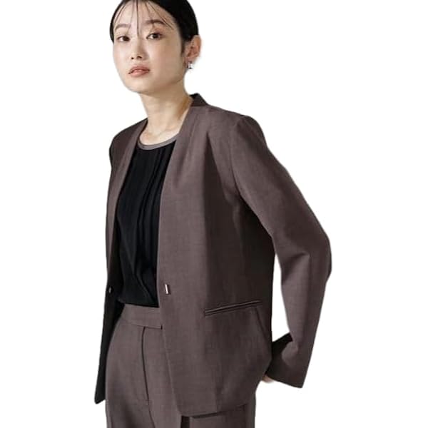Amazon | シャークスキン SETUP ノーカラージャケット | コート