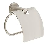 Symmons 353TPC-STN Toilet Paper Holder with Cover, Satin Nickel by Symmons