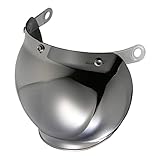 [リード工業] バイク用ヘルメットシールド CR-760 / CR-761 / BC-9 / BC-10 / QP-1 / QP-2用 シルバーミラー UVカット加工 高強度シールド BC-9T