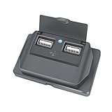 RV USB コンセント 12V ウォールマウント、USB 充電ポート | 3.1A 小型 USB コンセント RV ポート | USB充電ステーション、車用USBソケット充電器、RVマリンバスオートバイトラック車両用RV電話充電器