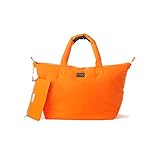 7 A.M. ENFANT Roma Diaper Bag, Neon Orange, Large by 7A.M. Enfant