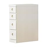 アルファタカバ 押し入れ用すき間収納(奥行55cm) 2.5cm刻み選べる押入れ収納 すきま収納 幅20cm4段(高さ68cm)ホワイト