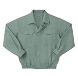 空調服 綿薄手長袖作業着 KU90550 【カラーモスグリーン： サイズXL】 服地のみ