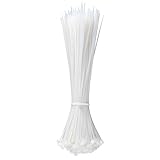 ナイロンケーブルタイ、besmelody自動ロック式ケーブルタイ、8インチ500個