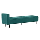 arne ベンチソファ 背もたれ無し ベンチチェアー 長椅子 片肘付き イス ダイニング 2～3人掛け 布張り Baggy SA 2×7 V-1027 ブルーグリーン