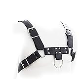 Tolacos メンズ SM下着 ボディチェストハーネス 調教プレイ用 SM仮装グッズ コスプレ衣装 メンズボンデージ 拘束具 メンズランジェリー ドッグプレイ学園祭 文化祭 コスチュームダンス モデル演出服