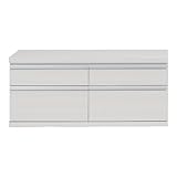 安心品質【国産】オーディオボード（幅110cm）ホワイトウッド/FLS110S FLS-110S