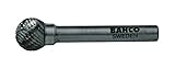 Bahco HSSG-D0807M High Speed Steel Rotary Burrs Spherical 1/4 Medium Toothing [並行輸入品]