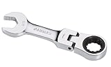 Sunex 992510 5 / 16インチフレックスヘッドV - Stubby Ratcheting組み合わせレンチ