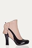 Banned Apparel - Sadie Taupe Bow Heel Ankle Boots UK 8