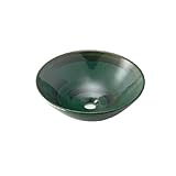 カクダイ 碌珠 丸型手洗器 青竹 493-046-GR