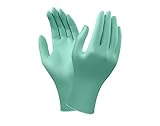 Ansell Neotouch 25-101 Green Small Neoprene Powder Free Disposable Gloves - Food, Industrial, Medica