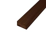 DIY素材 国産杉（新材） 厚27×幅52×長さ1170ｍｍ 屋外用塗装仕上げ DB（ダークブラウン）色