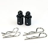 イーグル模型 ALボディマウントキャップ(ショート)・ボディクリップ付 品番3733U-BK