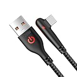 Type C 充電器急速充電コード、90 度 USB C ケーブル急速充電,編組 120W フラッシュ充電 6a 充電ケーブル - USB C 充電 急速、絡まりにくい 女性 男性用