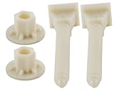 Ldr 503 3210ナイロントイレボルトSet with 2つ、2つボルト、ナット2つ座金