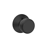 Schlage F170 BWE 622 Bowery Dummy Trim Knob, Matte Black by Schlage Lock Company