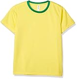 [グリマー] 半袖 4.4oz ドライ Tシャツ [UV カット] イエロー×グリーン S