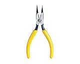 Jonard KS21257L3 Long Nose Cut Crush Strip L3 Type Plier with Yellow Plastic Handle, 6-3/16' Length 
