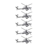5セットAH-64アパッチガンシップ攻撃飛行機DIYモデル1/2000-1/350スケール3Dミリタリーモデル武装ヘリコプターDIYミニチュア金型コレクション(1/2000(7mm))