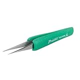 Eclipse TZ-212N Tweezer, ESD-Safe, Soft-Grip, Extremely Fine and Sharp Tip by Pro'sKit