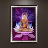 DIY 5D Diamond Embroidery Rosette Buddha Painting Cross Stitch Home Wall Decor