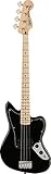 Squier by Fender エレキベース Affinity Series Jaguar Bass H, Maple Fingerboard, Black Pickguard, Black BLK ソフトケース付き
