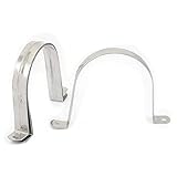 XDiscount ホースバンド　サドルクランプ　クリップ　チューブ/パイプ用　U型　90mm直径　ステンレススチール　5個入り