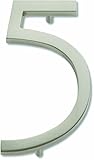 Atlas Homewares AVN5-BRN Modern Avalon 4.5-Inch No. 5 House Number, Brushed Nickel [並行輸入品]
