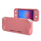 ECHZOVE コンフォートグリップケース Nintendo Switch lite用 保護ハードケース Nintendo Switch lite Coral用