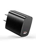 RORRY USB-C 急速充電器 20W 【PSE技術基準適合/Type-C ポート/20W PD3.0】 USB 充電器 ACアダプター iPhone 急速充電器 ACコンセント 急速チャージャー スマホ充電器 PD USB電源アダプター タイプc (ブラック)