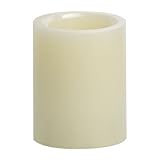 Candle Impressions CAT64400CR01 4-Inch Smooth Flameless Candle with Vanilla Fragrance, Cream by Cand