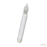 SM SunniMix LEDキャンドル　烛光ライト　パーティー　結婚式　無煙　雰囲気作り　安全　装飾　多セット選べ - 100本