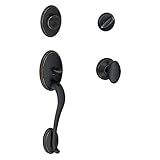 Wakefield Single Cylinder Handleset and Siena Knob, Aged Bronze (F60 V WKF 716 SIE WKF) by Schlage L