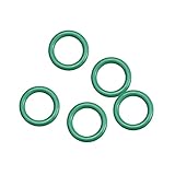uxcell フッ素ゴムOリング FKM シールガスケット 機械配管用 グリーン 外径10.5 mm 内径7.5 mm 幅1.5 mm 5個