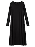 Angeliebe エンジェリーベ 産後 授乳 服 やわらか フライス ロング ワンピース フリー ブラック