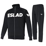 [エスラッド] ジャージ メンズ 上下セット スポーツウェア トレーニングウェア ランニング 筋トレ 大きいサイズ 3L 4L 5L ESM111 ブラック Oサイズ