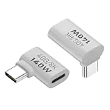 日本の中小企業 USB-C アダプター 40Gbps高速転送 PD140W急速充電 8K@60Hz映像出力 USB4/Thunderbolt対応 90度L型 断線防止 タイプC変換コネクタ スマホ/ノートPC/Steam Deck対応 2個セット (140W・40Gbps, Bタイプ+Eタイプ)