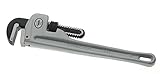 Superior Tool Company 04818 18-Inch Heavy Duty Straight Aluminum Pipe Wrench with 18-Inch Durable Li