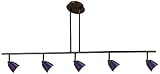 Cal Lighting SL-954-5-RU-MWH Track Lighting, Mesh White & Rust