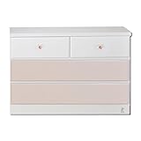 アルファタカバ ディズニー家具カラフルキッズチェストミッキー取っ手付き 100cm幅3段ルミエールパステルピンク (クリスタルピンク)