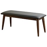 岩附(IWATSUKI) ダイニングベンチ 幅110 木製 無垢材 ウォールナット 北欧 ボラボラ ブラウン OK_BORABORA-BENCH