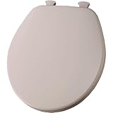 Bemis 540ec 063 lift-offラウンド閉じたフロントToilet Seat、ベネチアピンク