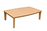 カジュアルコタツ R天板 長方形120×80 BR/NA ナチュラル