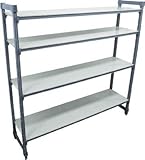 ＣＡＭＢＲＯ　固定基本ユニット　エレメンツシェルフ（ソリッド４段）【ESU244272S】 (販売単位：1S)