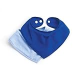 Bumkins Absorbent Cotton Bandana Bib, Blue, 2 Count by Bumkins [並行輸入品]