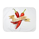 Truly TeagueベビーブランケットホワイトHot & Spicy Chili Peppers