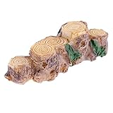 Perfk 樹脂　切株ブリッジモデル　ミニチュア　ガーデン　ドールハウス　ホーム　デコレーション