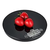 Ougilay キッチン デジタルスケール 料理用 電子はかり 生活防水 クッキングスケール オートオフと風袋引き機能 （黒）